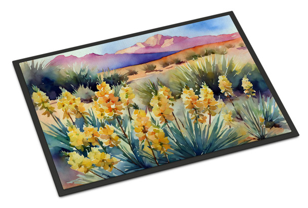 New Mexico Yucca Flower in Watercolor Doormat 24H X 36W DAC1690 product image at NuMercy