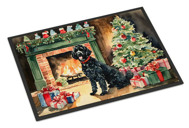 Portuguese Water Dog Cozy Christmas Doormat 24H X 36W DAC2729 product image at NuMercy