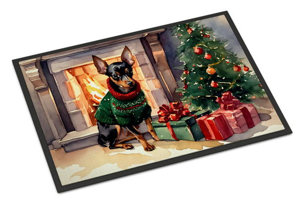 Miniature Pinscher Cozy Christmas Doormat 24H X 36W DAC2705 product image at NuMercy