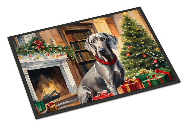 Weimaraner Cozy Christmas Doormat 24H X 36W product image at NuMercy