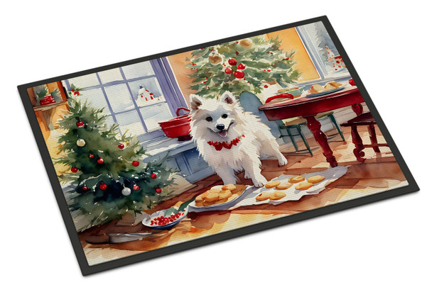 American Eskimo Christmas Cookies Doormat 24H X 36W DAC3716 product image at NuMercy