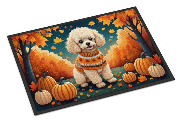 Poodle Fall Doormat 24H X 36W product image at NuMercy