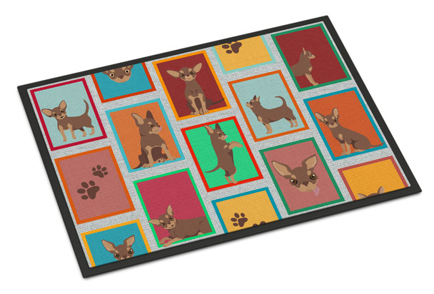 Lots of Chocolate Chihuahua Doormat 24H X 36W product image at NuMercy