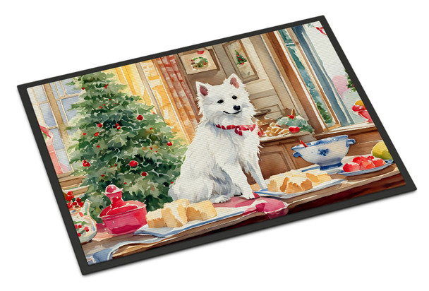 Japanese Spitz Christmas Cookies Doormat 24H X 36W DAC3832 product image at NuMercy