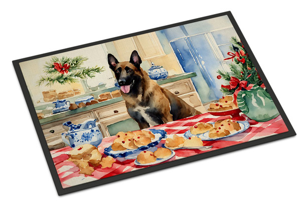 Belgian Malinois Christmas Cookies Doormat 24H X 36W product image at NuMercy