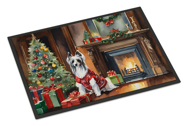 Chinese Crested Cozy Christmas Doormat 24H X 36W DAC2631 product image at NuMercy