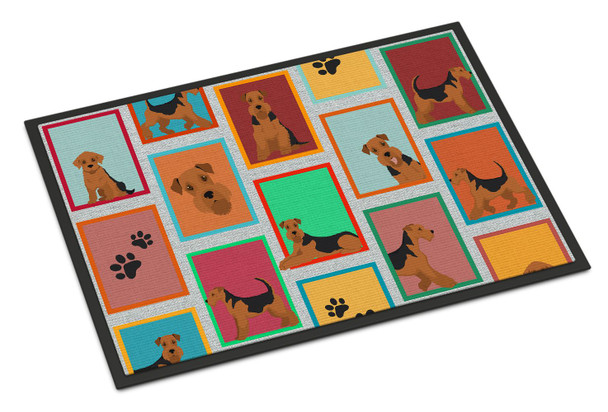Lots of Airedale Terrier Doormat 24H X 36W product image at NuMercy