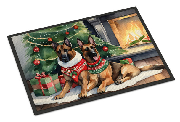 Belgian Malinois Cozy Christmas Doormat 24H X 36W DAC2606 product image at NuMercy