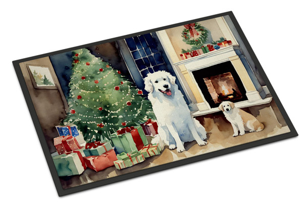 Kuvasz Cozy Christmas Doormat 24H X 36W product image at NuMercy
