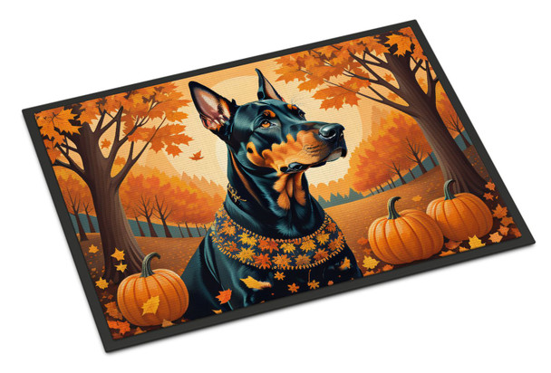 Doberman Pinscher Fall Doormat 24H X 36W product image at NuMercy