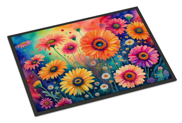Gerbera Daisies in Color Doormat 24H X 36W product image at NuMercy