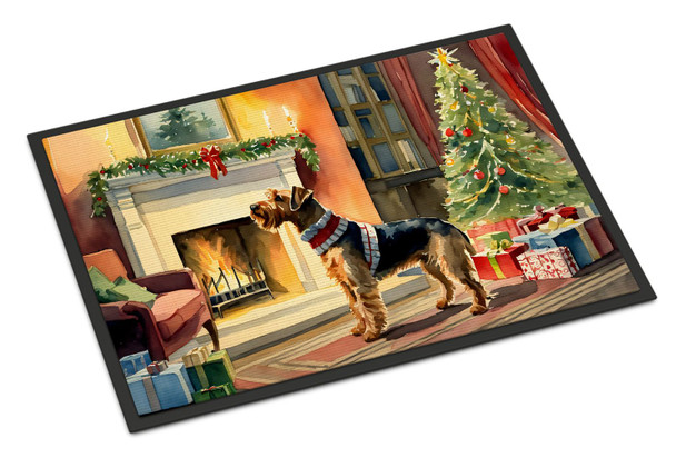 Airedale Terrier Cozy Christmas Doormat 24H X 36W DAC2589 product image at NuMercy