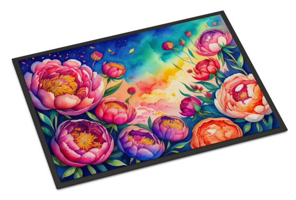 Peonies in Color Doormat 24H X 36W product image at NuMercy