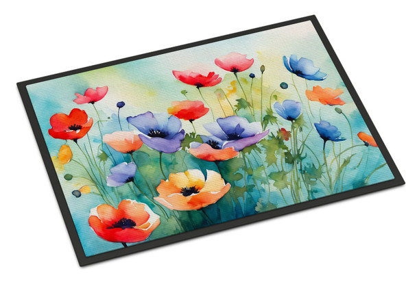 Anemones in Watercolor Doormat 24H X 36W DAC1546 product image at NuMercy