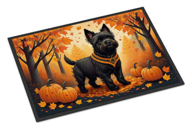 Black Cairn Terrier Fall Doormat 24H X 36W product image at NuMercy