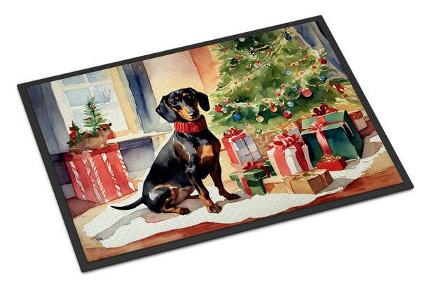 Dachshund Cozy Christmas Doormat 24H X 36W DAC2643 product image at NuMercy
