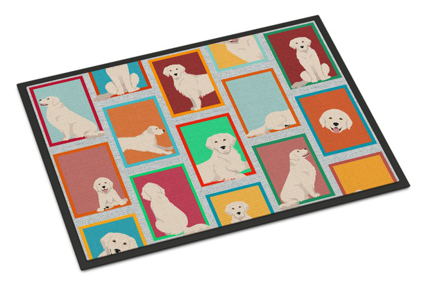 Lots of Cream Golden Retriever Doormat 24H X 36W product image at NuMercy