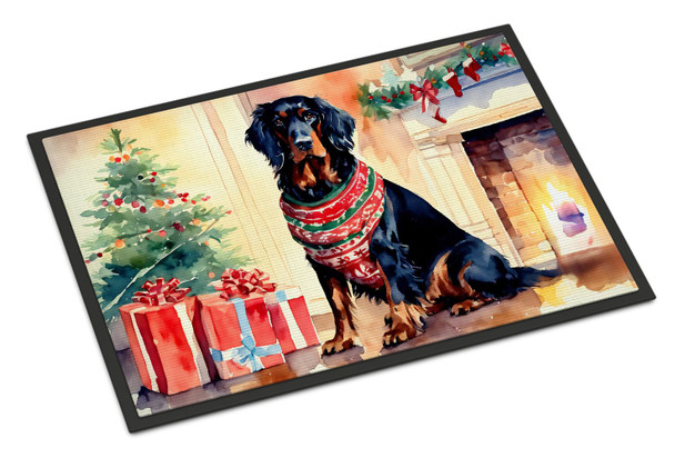 Gordon Setter Cozy Christmas Doormat 24H X 36W product image at NuMercy