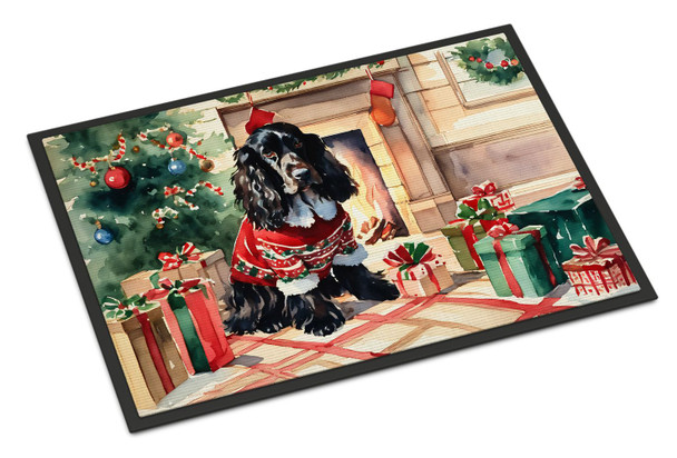 English Cocker Spaniel Cozy Christmas Doormat 24H X 36W product image at NuMercy