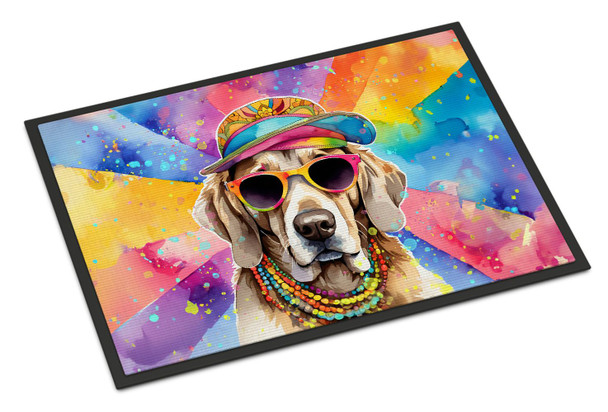 Weimaraner Hippie Dawg Doormat 24H X 36W DAC2568 product image at NuMercy
