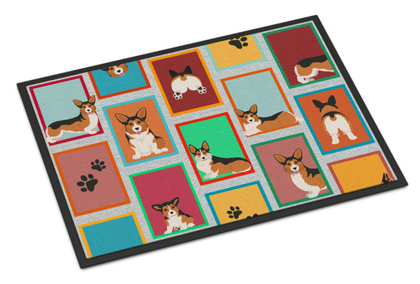 Lots of Sable Pembroke Corgi Doormat 24H X 36W product image at NuMercy