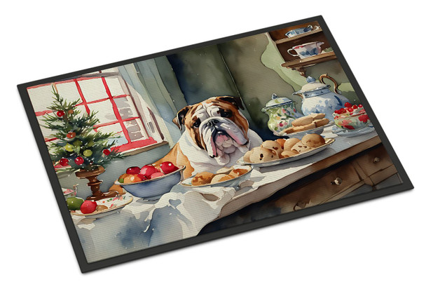English Bulldog Christmas Cookies Doormat 24H X 36W DAC3782 product image at NuMercy
