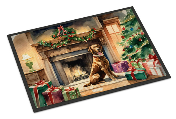 Chesapeake Bay Retriever Cozy Christmas Doormat 24H X 36W product image at NuMercy