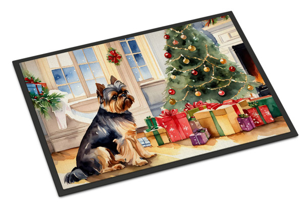 Brussels Griffon Cozy Christmas Doormat 24H X 36W product image at NuMercy