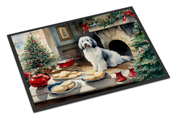 Old English Sheepdog Christmas Cookies Doormat 24H X 36W DAC3860 product image at NuMercy