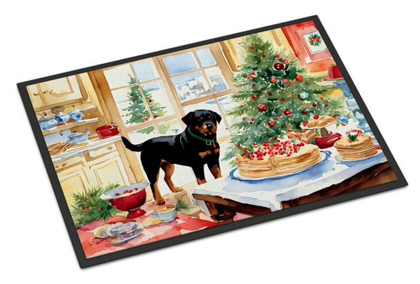 Rottweiler Christmas Cookies Doormat 24H X 36W product image at NuMercy