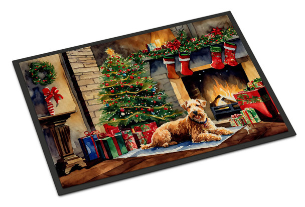 Lakeland Terrier Cozy Christmas Doormat 24H X 36W product image at NuMercy