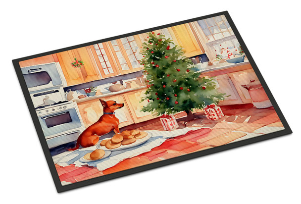 Miniature Pinscher Christmas Cookies Doormat 24H X 36W DAC3853 product image at NuMercy