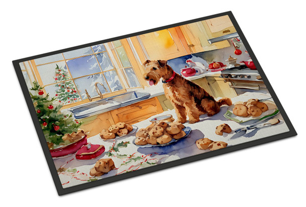 Lakeland Terrier Christmas Cookies Doormat 24H X 36W DAC3846 product image at NuMercy