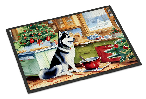 Siberian Husky Christmas Cookies Doormat 24H X 36W DAC3884 product image at NuMercy