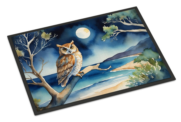Owl Perched in Coastal Tree Doormat 24H X 36W DAC7532 product image at NuMercy