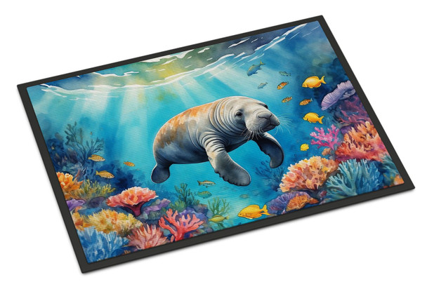 Summer Manatee Doormat 24H X 36W DAC7678 product image at NuMercy