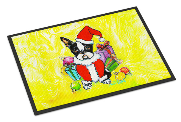 Boston Terrier Stinker That Stole Christmas Doormat 24H X 36W product image at NuMercy