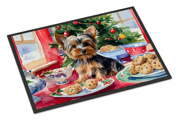 Yorkshire Terrier Yorkie Christmas Cookies Doormat 24H X 36W DAC3896 product image at NuMercy