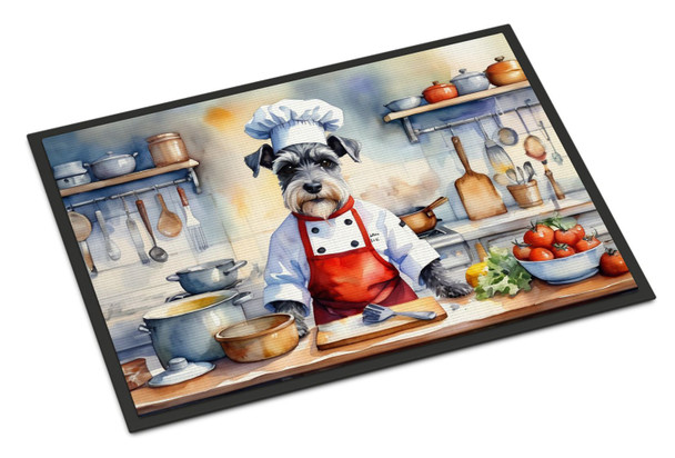 Schnauzer The Chef Doormat 24H X 36W product image at NuMercy