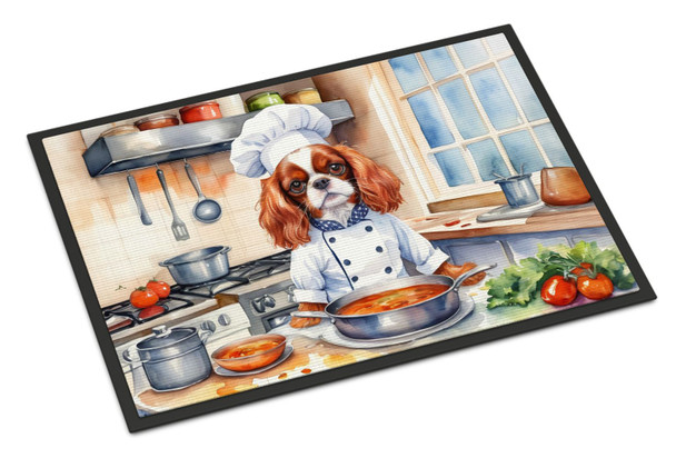 Cavalier Spaniel The Chef Doormat 24H X 36W DAC6227 product image at NuMercy