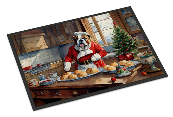 English Bulldog Christmas Cookies Doormat 24H X 36W DAC3785 product image at NuMercy