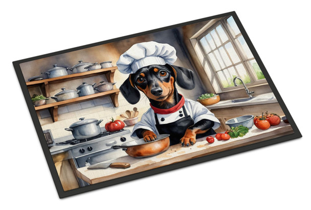 Dachshund The Chef Doormat 24H X 36W product image at NuMercy