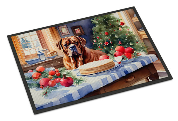 Dogue de Bordeaux Christmas Cookies Doormat 24H X 36W DAC3781 product image at NuMercy