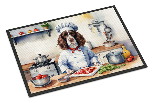 English Springer Spaniel The Chef Doormat 24H X 36W product image at NuMercy