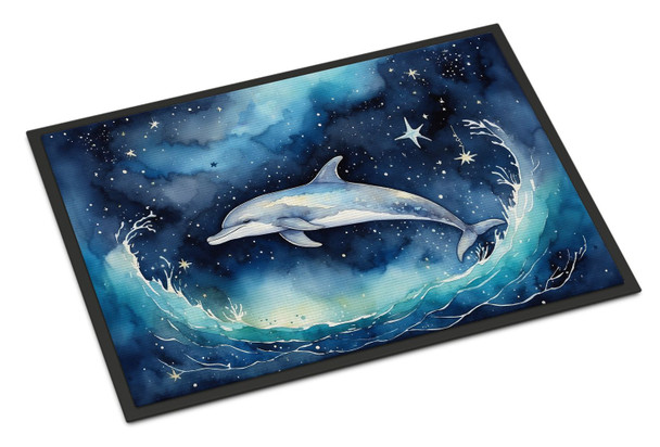 Dolphin in a Starry Sea Doormat 24H X 36W DAC7662 product image at NuMercy