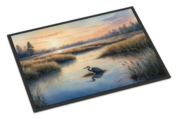 Wetland Wonders Blue Heron Doormat 24H X 36W product image at NuMercy