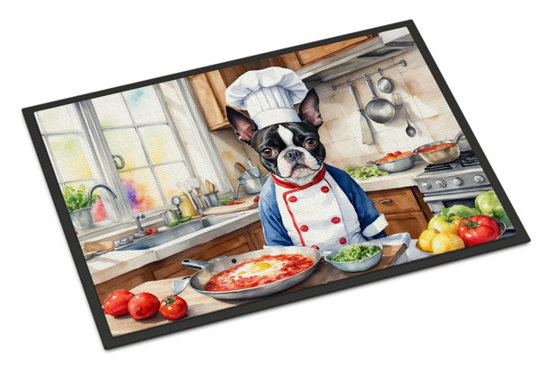 Boston Terrier The Chef Doormat 24H X 36W DAC6216 product image at NuMercy