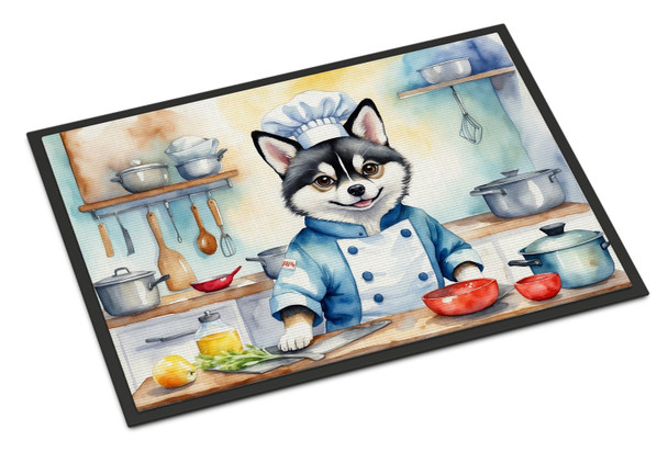 Alaskan Klee Kai The Chef Doormat 24H X 36W product image at NuMercy