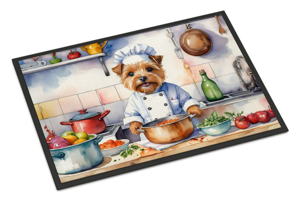 Norfolk Terrier The Chef Doormat 24H X 36W product image at NuMercy