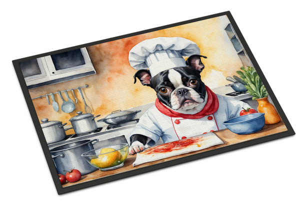 Boston Terrier The Chef Doormat 24H X 36W DAC6215 product image at NuMercy